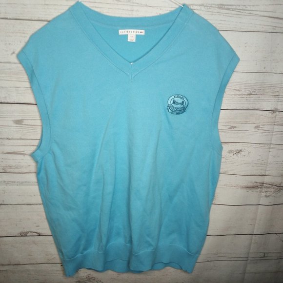 CUTTER & BUCK MEN'S SZ LARGE V-NECK SWEATER